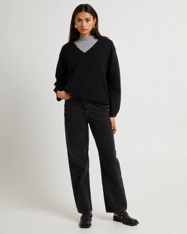 Lee Jeans Mid Baggy Jean - Throwback Black