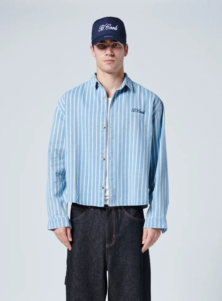 Barney Cools Crop LS Shirt - Blue