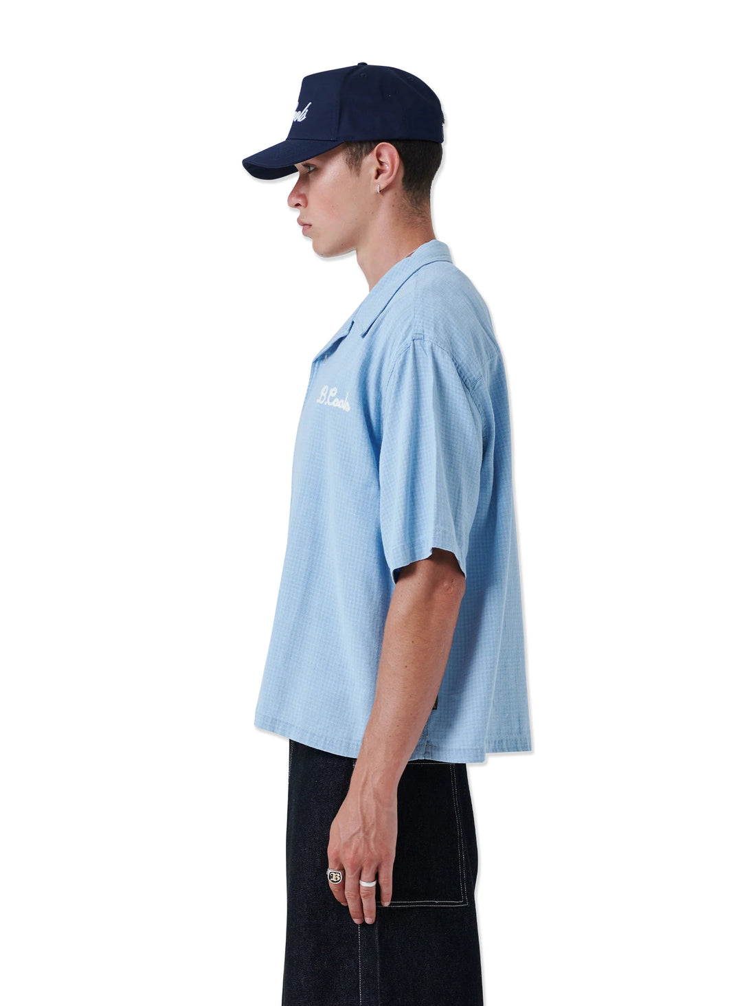 Barney Cools Script Shirt-Blue