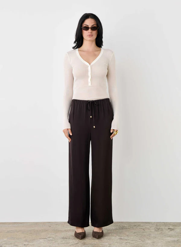Esmaee Mercer Pant - Dark Chocolate