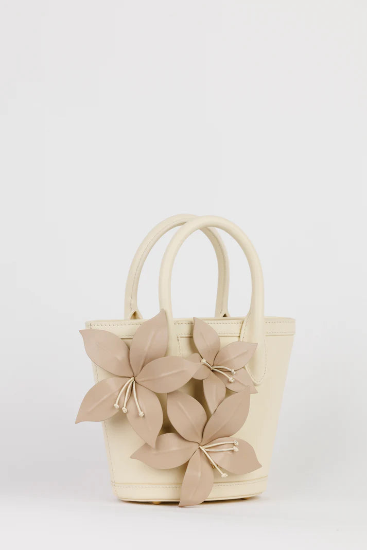 The Wolf Gang La Monada Flower Bag - Creme