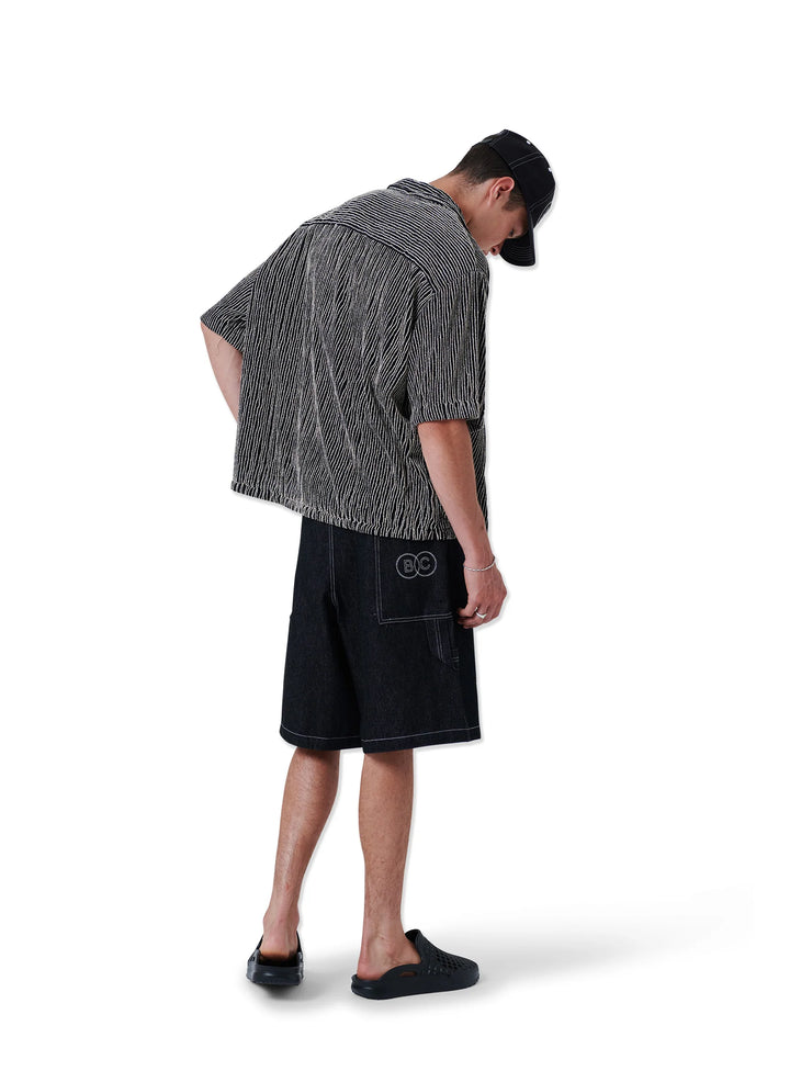 Barney Cools Crop Shirt-Black