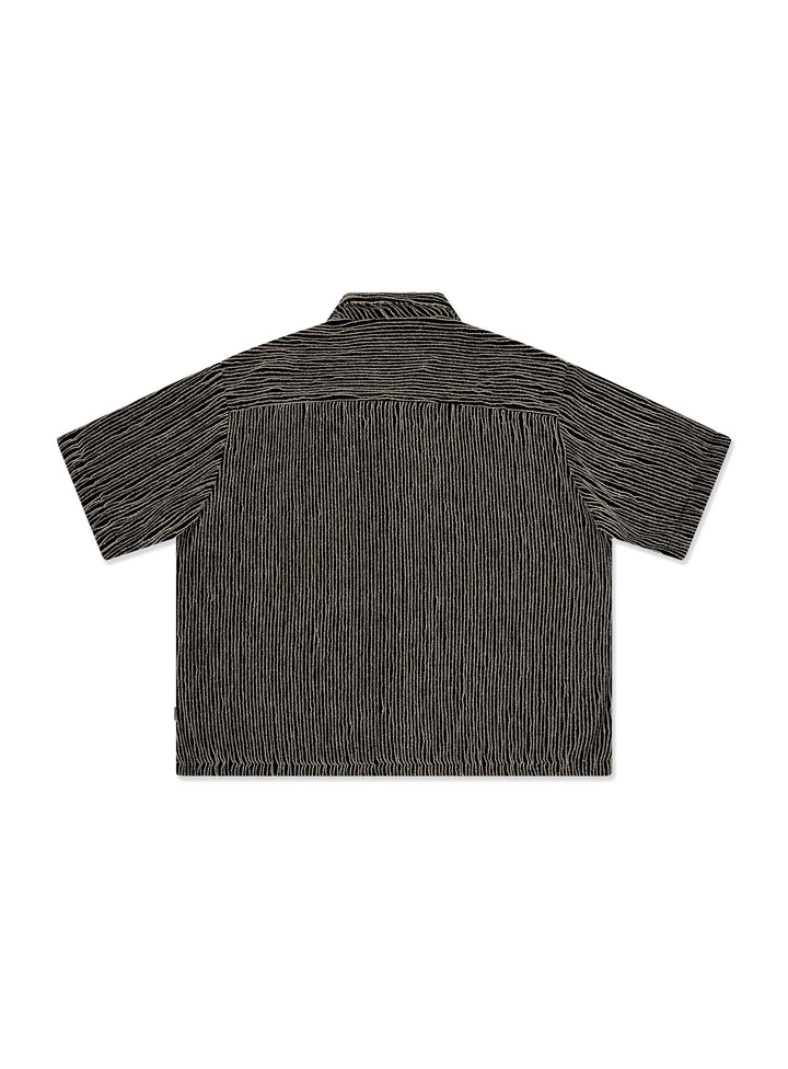 Barney Cools Crop Shirt-Black