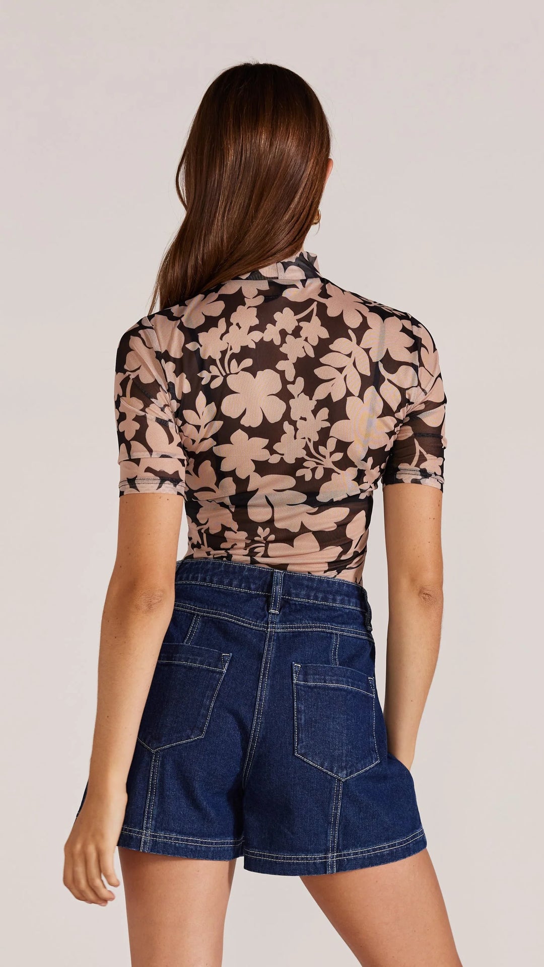 Staple The Label Selita Mesh Top - Oat