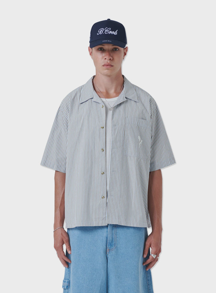 Barney Cools Boathouse Shirt-Blue