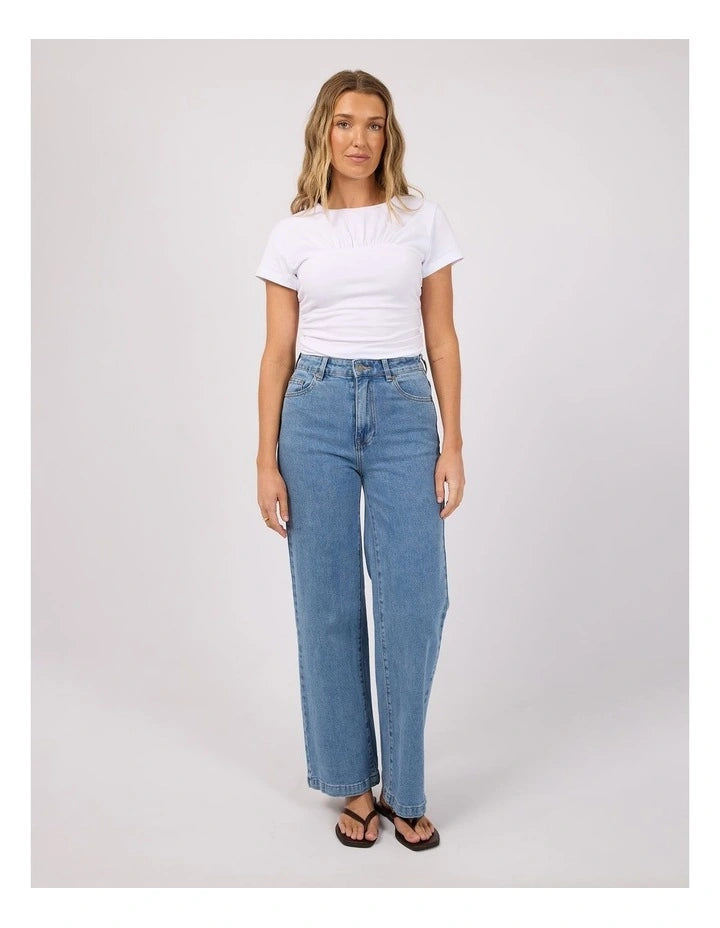 All About Eve Mimi Ruched Top - White