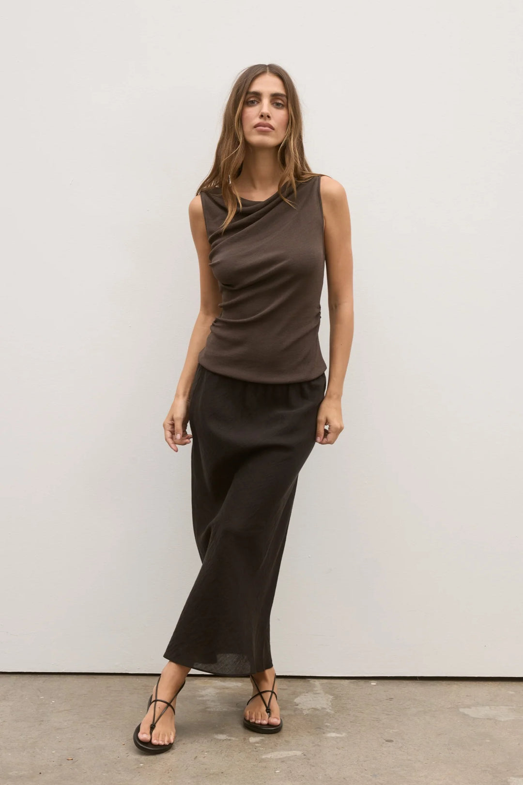 Bayse Monet Knit Top-Slate