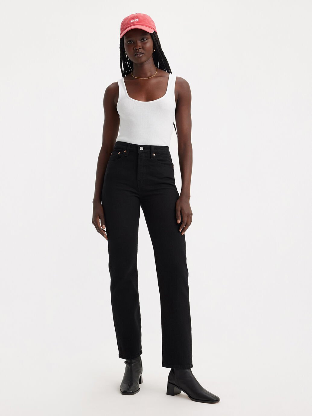 Levi's Wedgie Straight Jean - Black Sprout