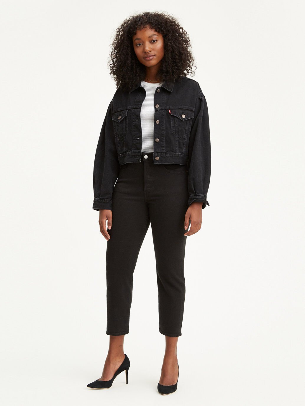 Levi's Wedgie Straight Jean - Black Sprout