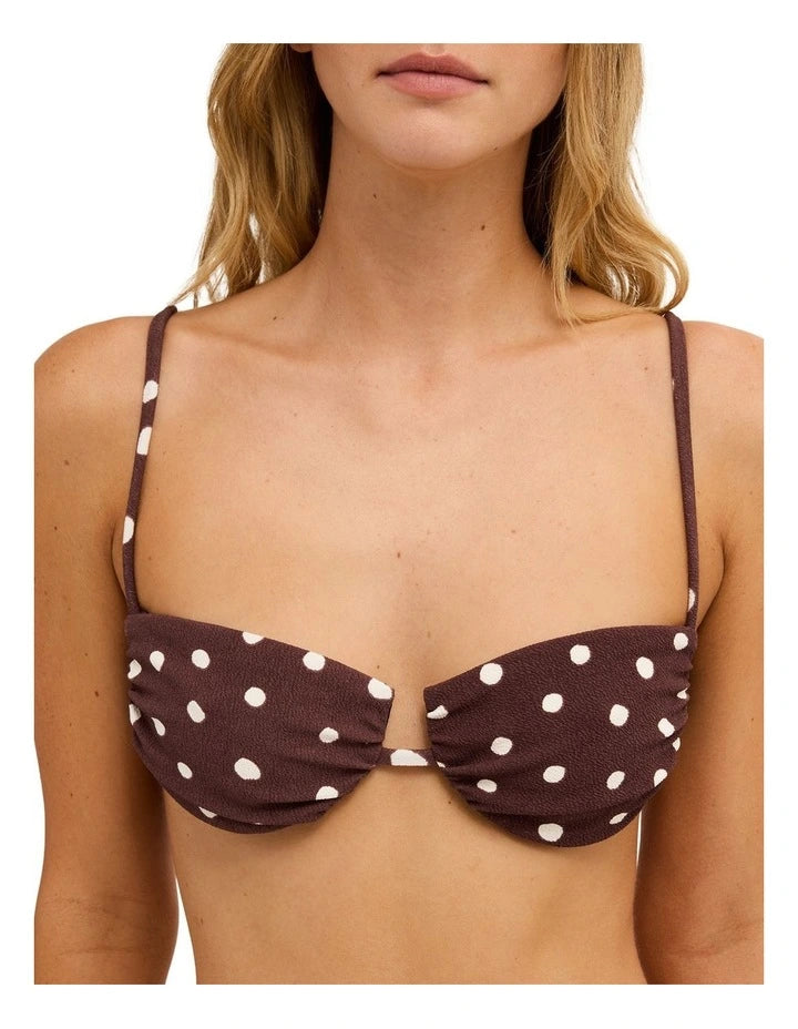 Billabong Hot Shot Diva Bikini Top - Teak