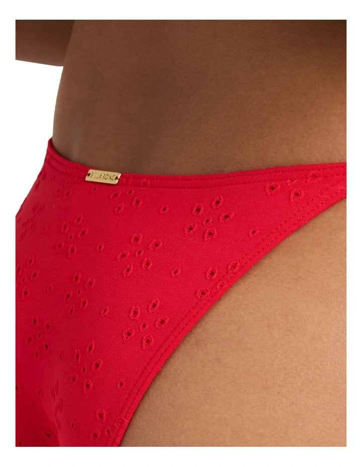 Billabong Simply Sweet Zoe Bikini Bottom - Hibiscus