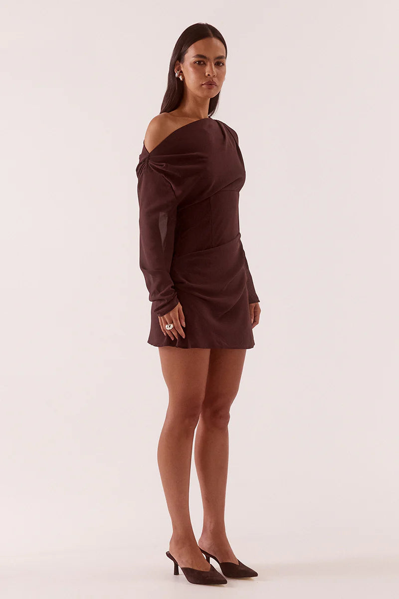 Sovere Ada Long Sleeve Mini - Chocolate