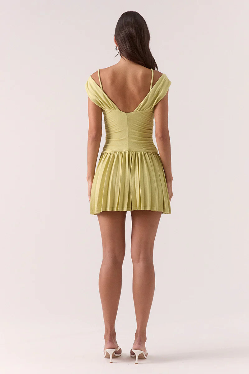 Sovere Dione Mini Dress-Apple