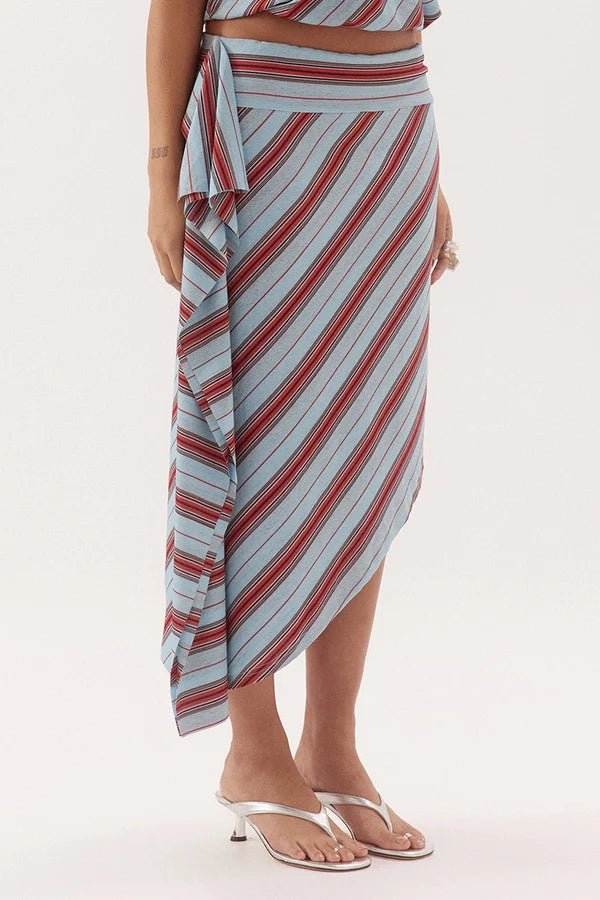 Sovere Zumi Stripe Skirt - Zumi Stripe Blue