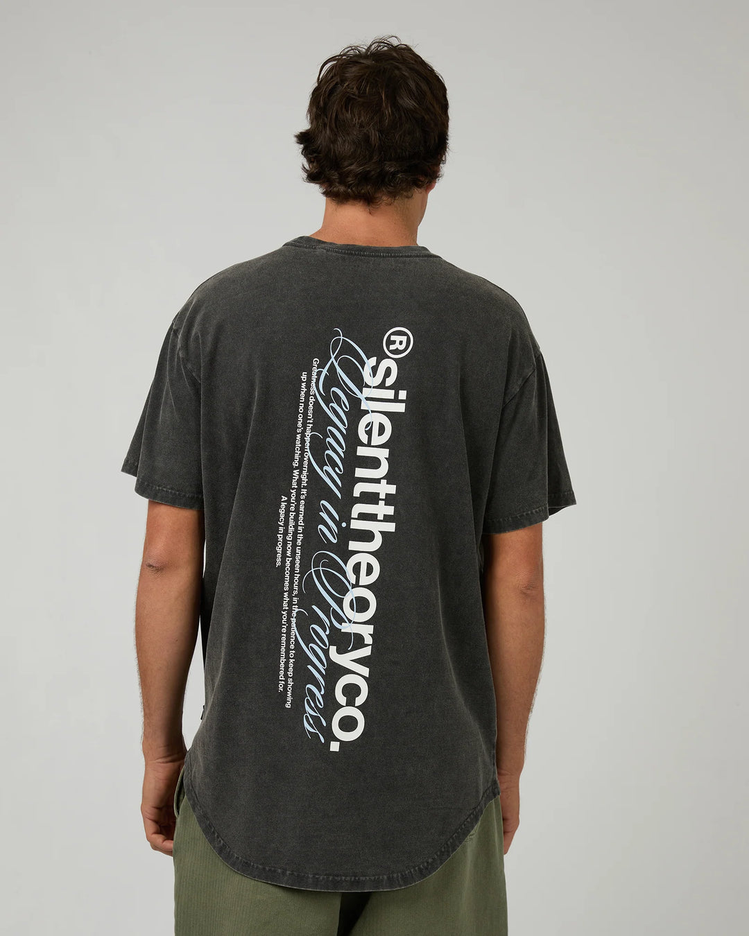 Silent Theory Milestone Tee - Washed Black