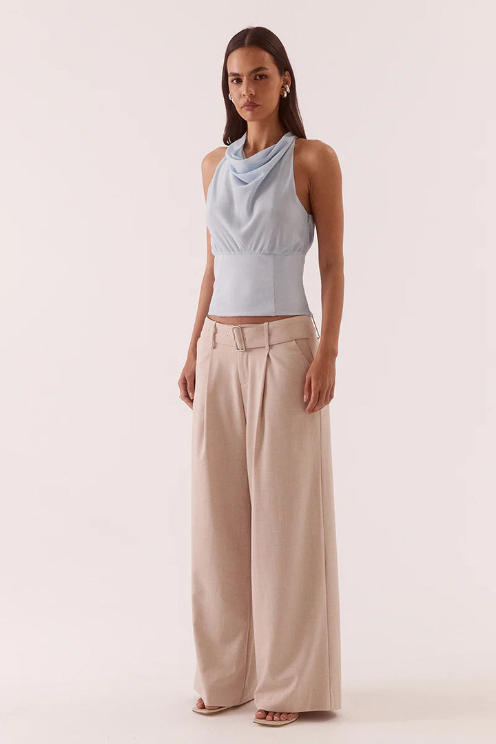 Sovere Ada Halter Top - Whisper Blue