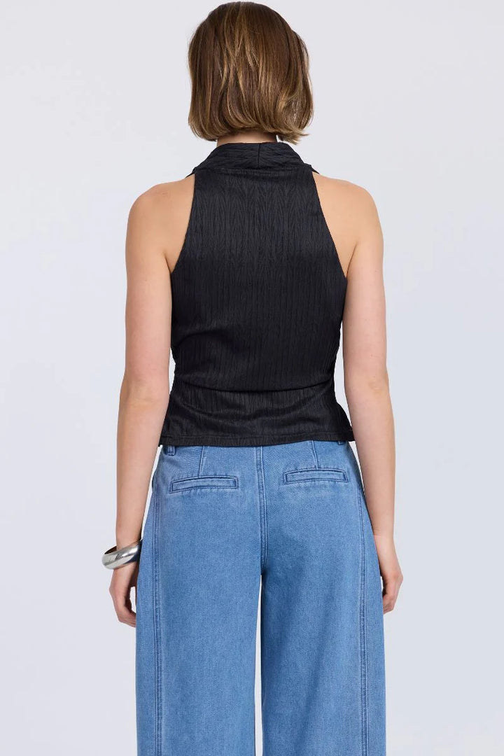 Sovere Nostalgia Mesh Top - Black