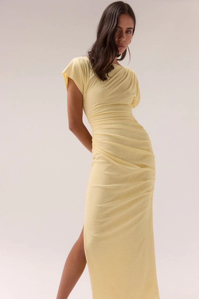Sovere Rua Off Shoulder Dress - Lemonade
