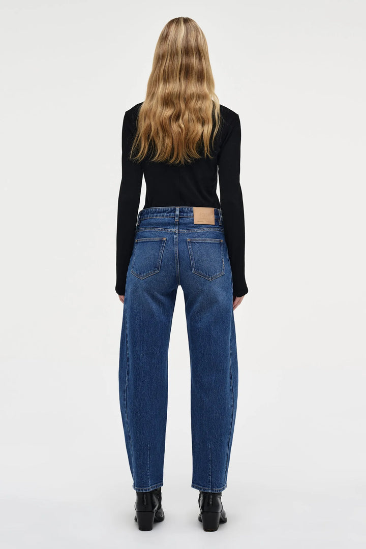 Neuw Denim Amber Barrel Jean- Iris Mid Vintage Indigo