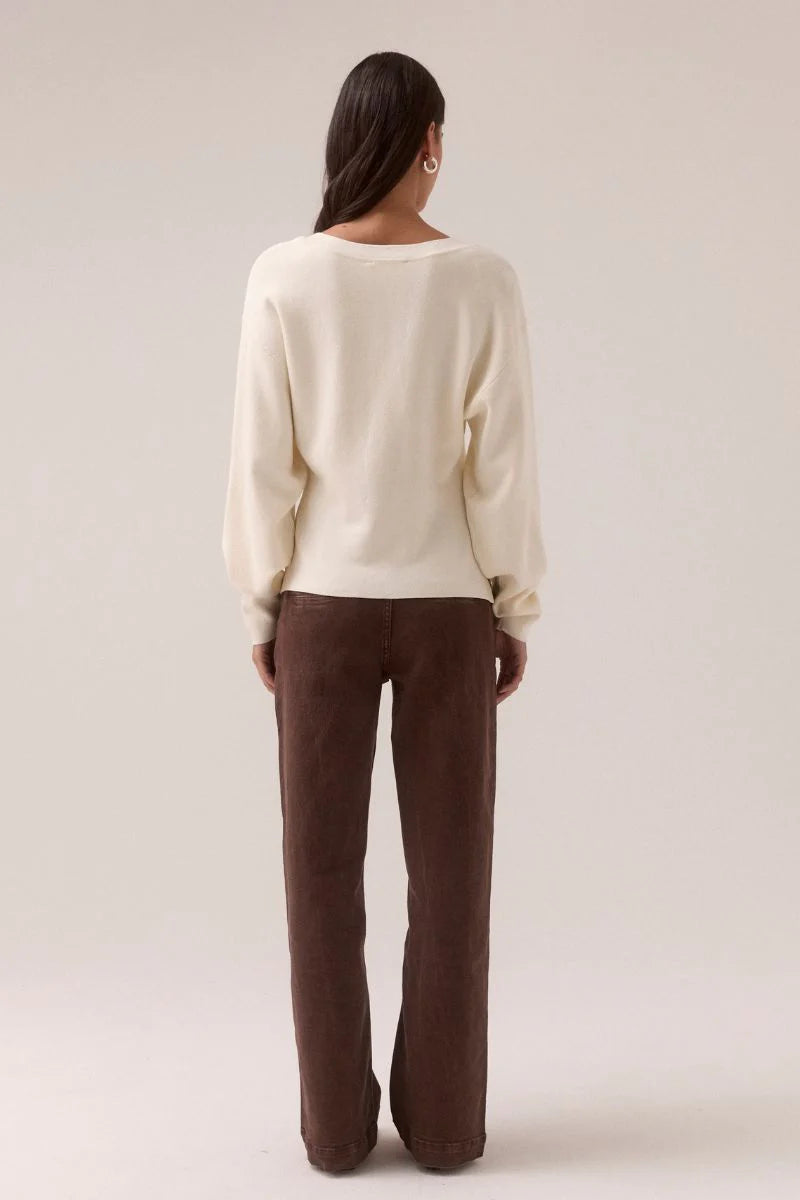 Sovere Sentiment Knit Cardi - Chalk