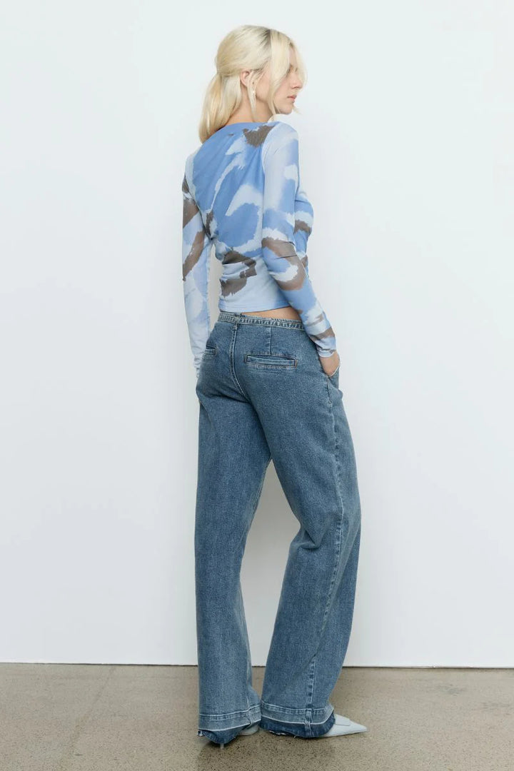 Sovere Whirl Mesh Longsleeve Top - Slate