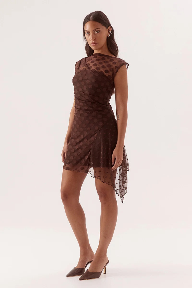 Sovere Blyth Mini Dress - Chocolate