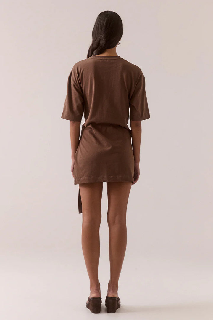Sovere Delani Tee Dress - Hazlenut