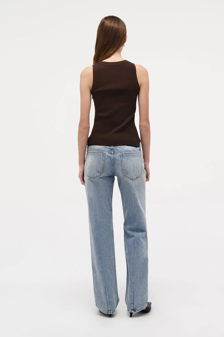 Neuw Denim Jonesy Knitted Singlet PM - Espresso