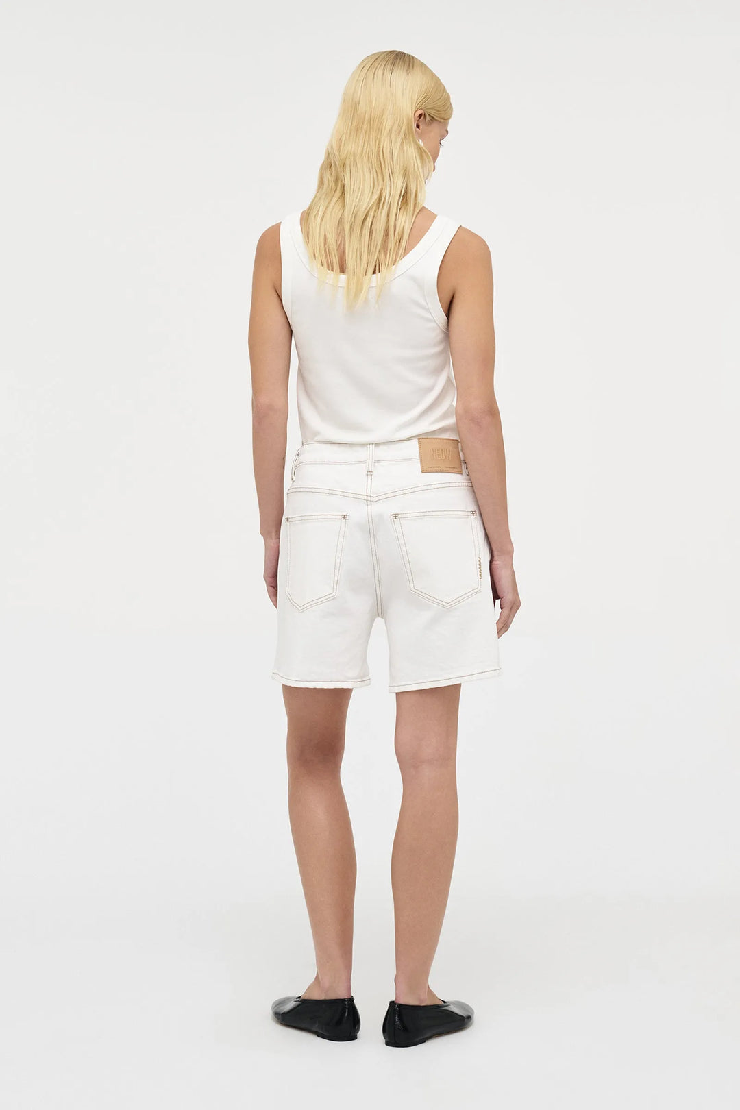 Neuw Eva Denim Short- White