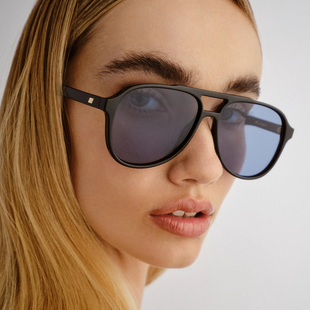 Le Specs Tragic Magic Sunglasses-Black Navy Mono