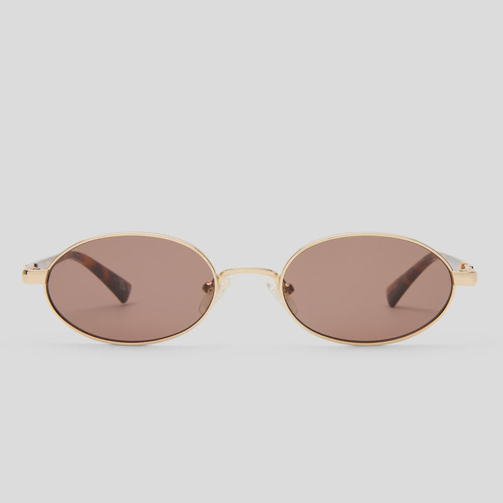 Le Specs Icicle - Bright Gold Brown Mono
