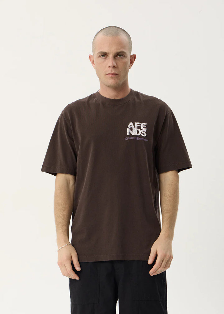Afends Funnel Retro Tee - Washed Coffee