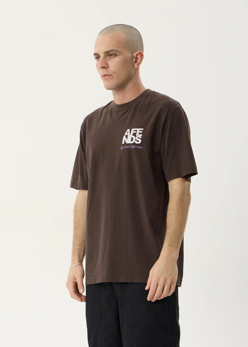 Afends Funnel Retro Tee - Washed Coffee