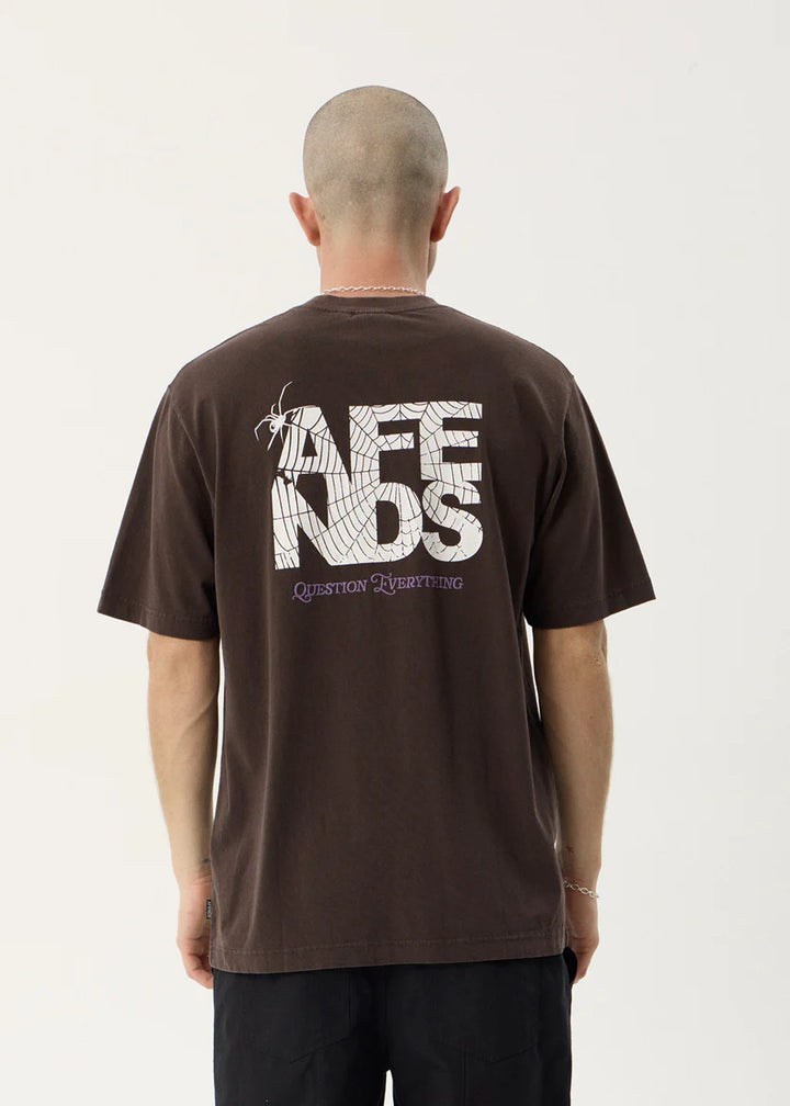 Afends Funnel Retro Tee - Washed Coffee