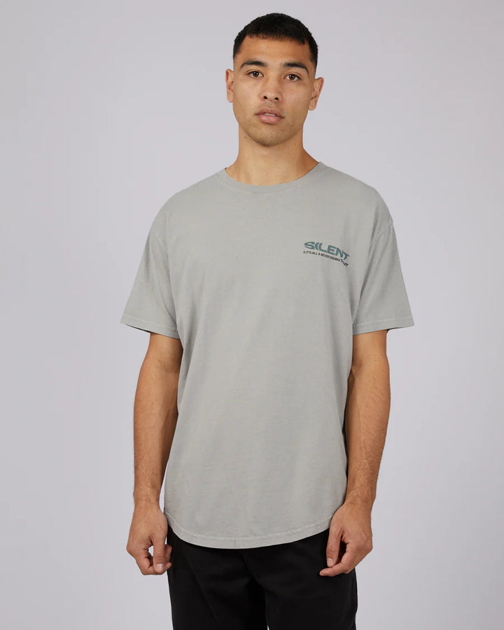 Silent Theory Explore Scoop Tee - Grey