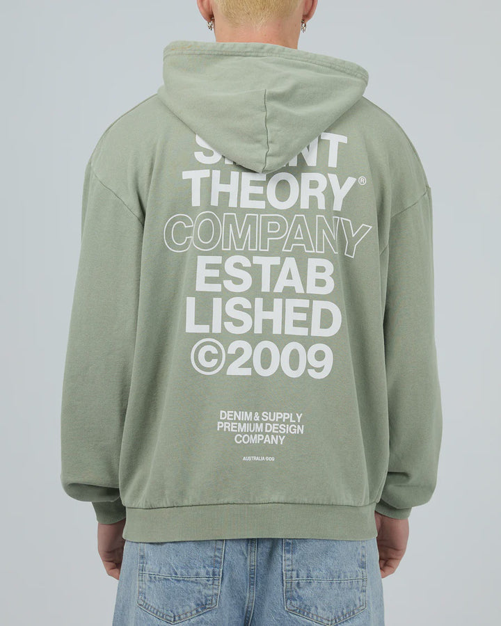 Silent Theory Stacked Hoodie - Sage