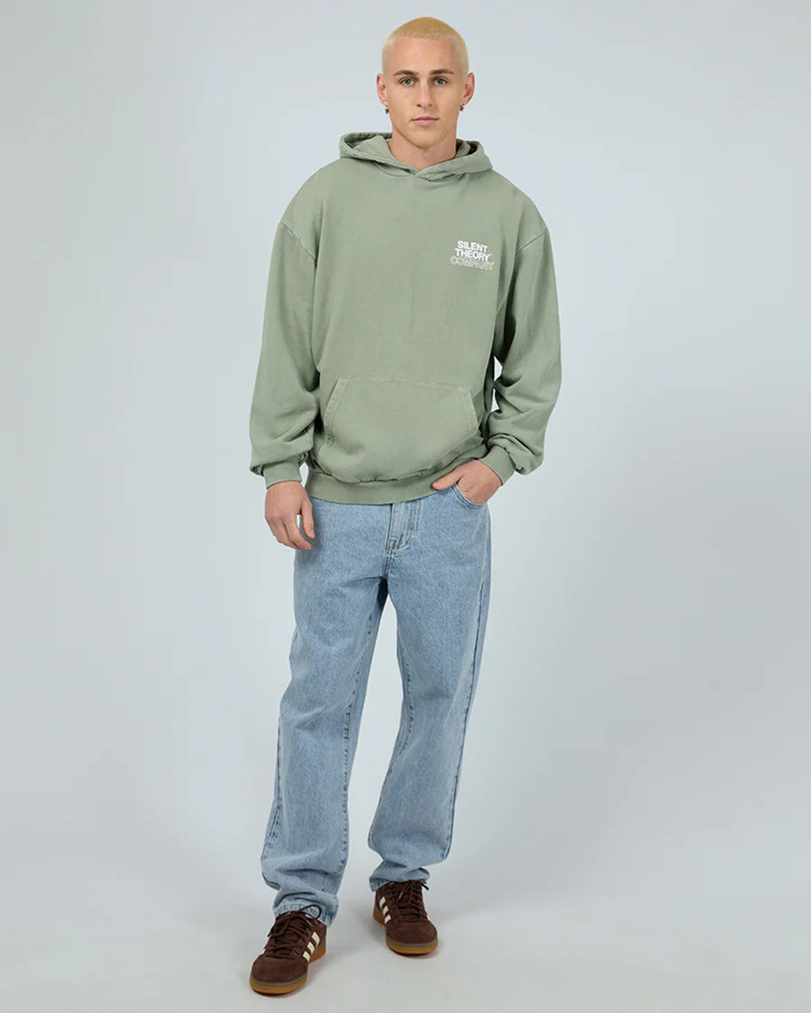 Silent Theory Stacked Hoodie - Sage