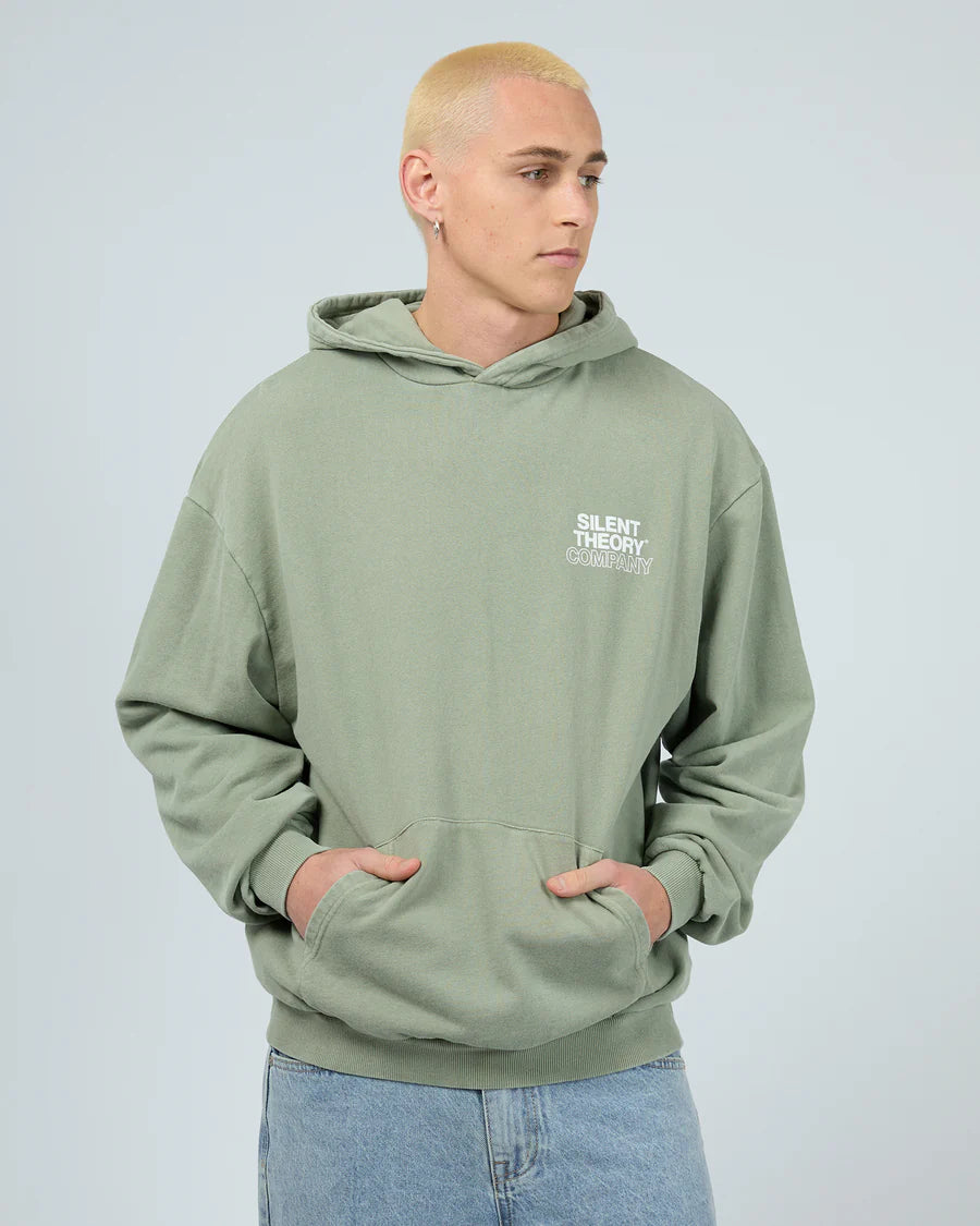 Silent Theory Stacked Hoodie - Sage