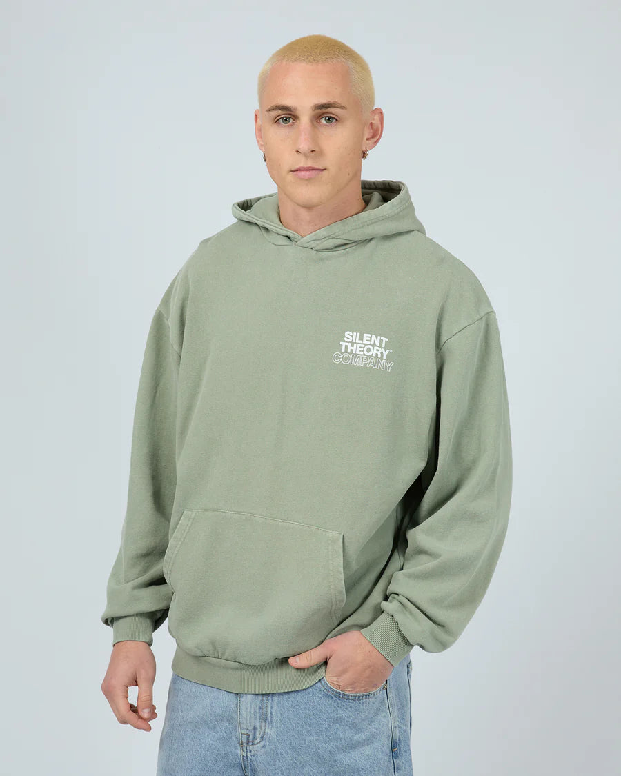 Silent Theory Stacked Hoodie - Sage