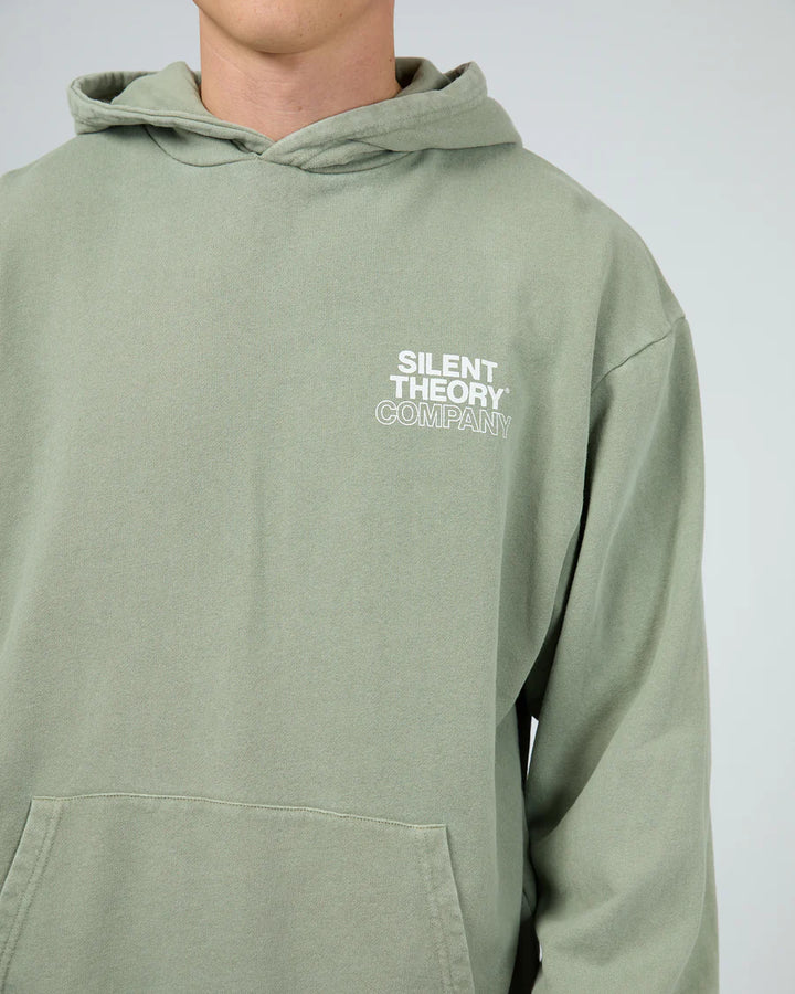 Silent Theory Stacked Hoodie - Sage