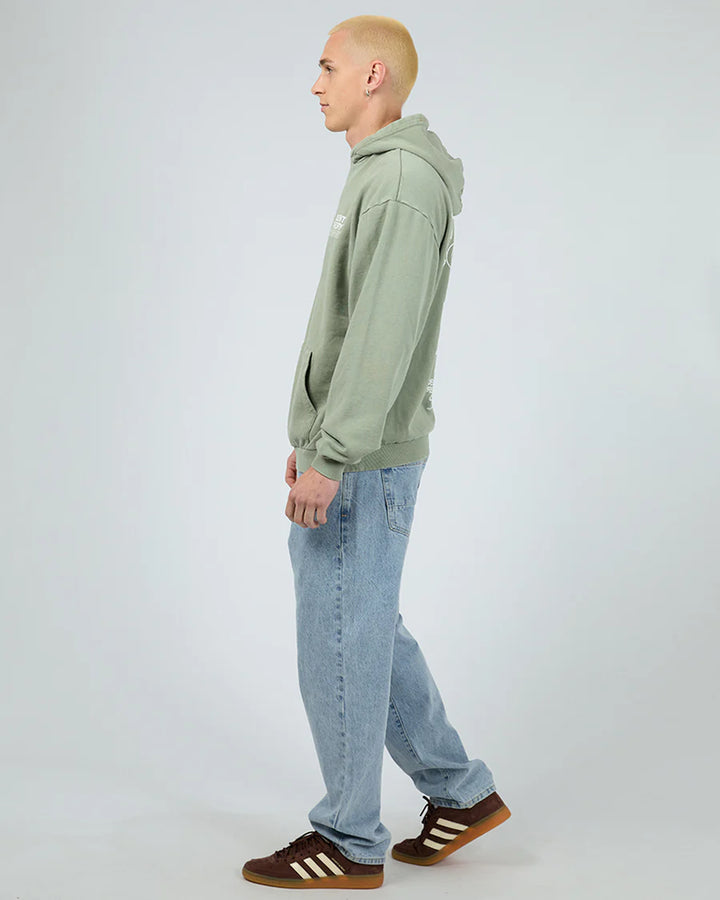 Silent Theory Stacked Hoodie - Sage