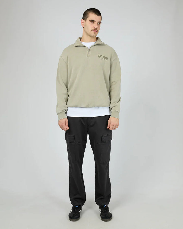 Silent Theory Conflict Quarter Zip - Khaki