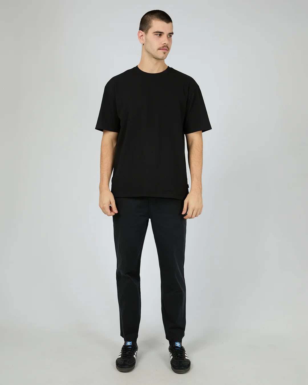 Silent Theory Relaxed Straight Chino - Black