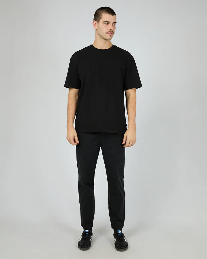 Silent Theory Relaxed Straight Chino - Black