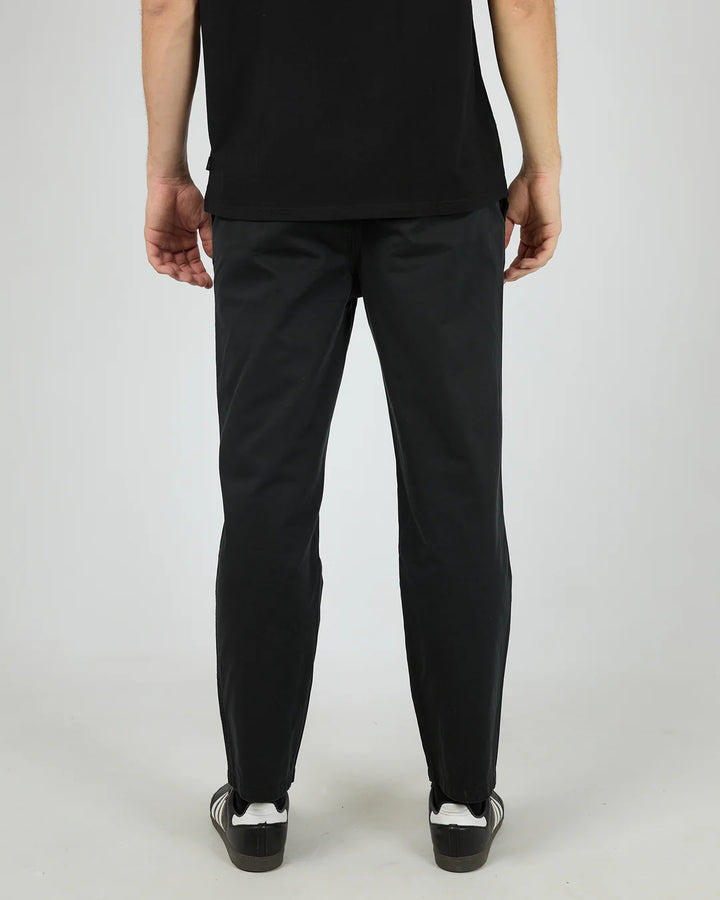 Silent Theory Relaxed Straight Chino - Black