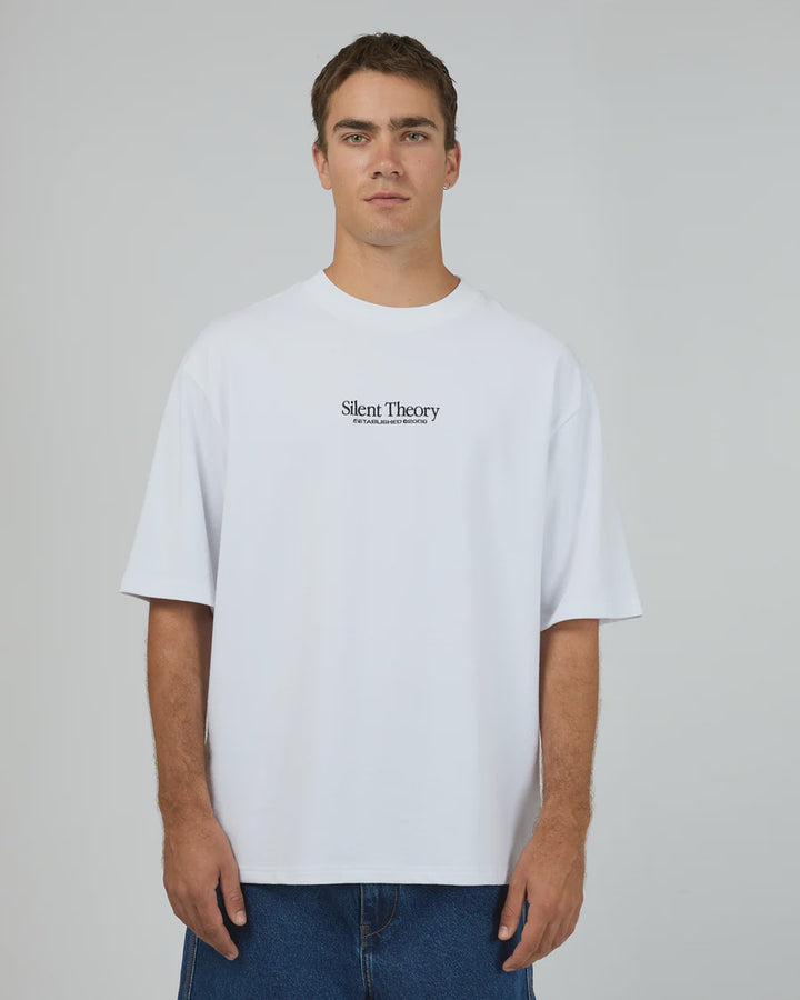 Silent Theory Classic Emb Tee - White