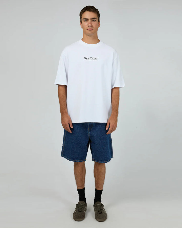 Silent Theory Classic Emb Tee - White