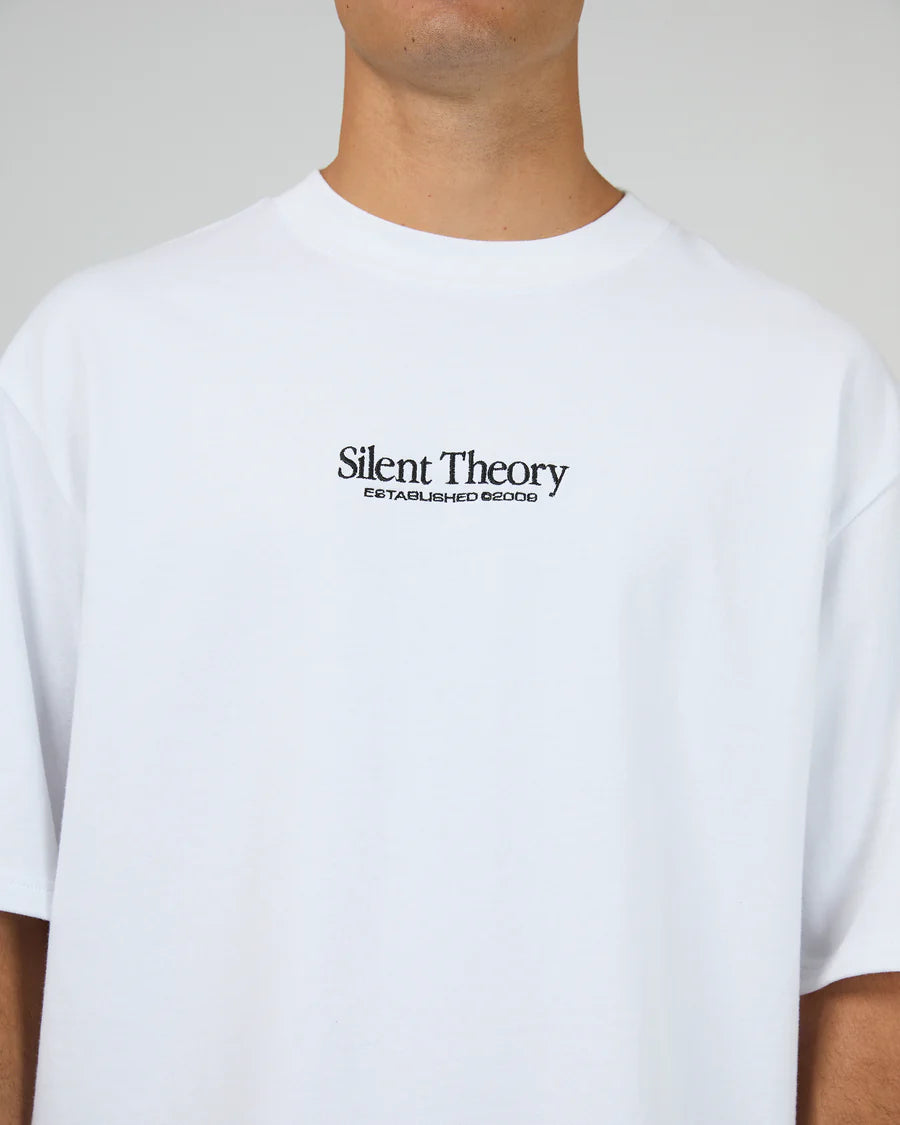 Silent Theory Classic Emb Tee - White
