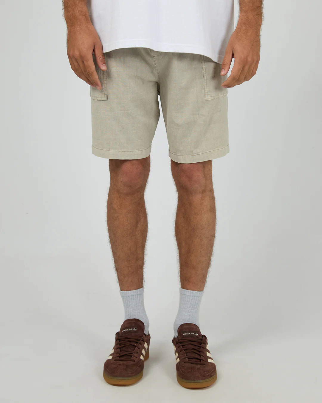 Silent Theory Ew Patch Pocket Short - Brown