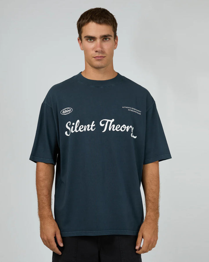 Silent Theory Authentic Box Tee - Navy